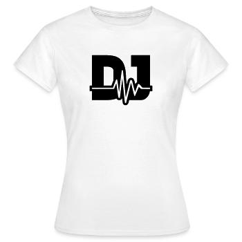 DJ - T-shirt Femme - blanc - Devant - AI Model Female 172 dark (172cm)