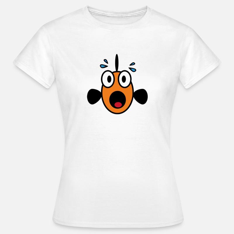 Panic Fish - Frauen T-Shirt - Weiß