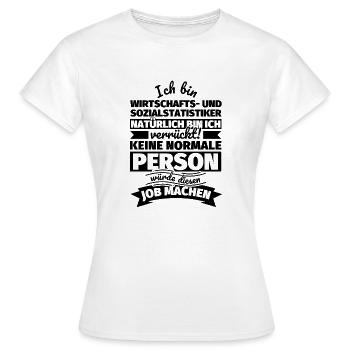 Wirtschafts- und Sozialstatistiker Geschenke - Frauen T-Shirt - Weiß - Vorne - AI Model Female 172 dark (172cm)