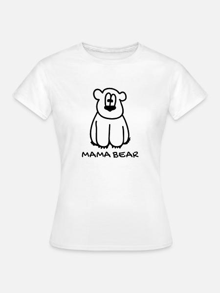 Mama bear - Frauen T-Shirt - Weiß
