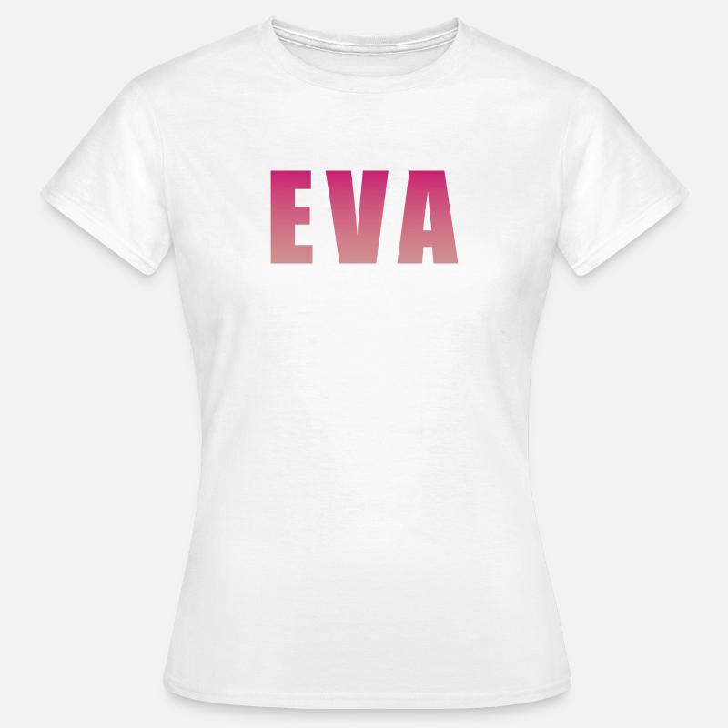Gradient Text Block Design - Women's T-Shirt - white