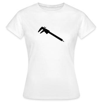 calibre_g1 - T-shirt Femme - blanc - Devant - AI Model Female 172 dark (172cm)