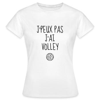 Volleyball - Volley Ball - Volley-Ball - Sport - Frauen T-Shirt - Weiß - Vorne - AI Model Female 172 dark (172cm)