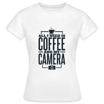Photographie photo photo photo photos photos cadeau - T-shirt Femme - blanc - Devant - AI Model Female 172 dark (172cm)