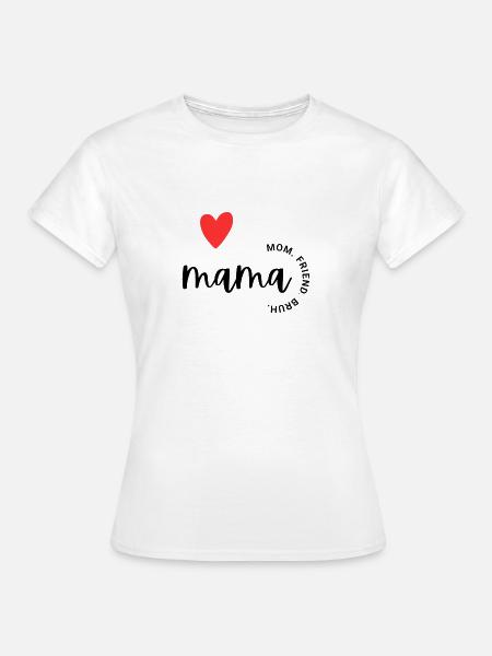 I love Mama png - Frauen T-Shirt - Weiß