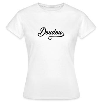 Doudou - T-shirt Femme - blanc - Devant - AI Model Female 172 dark (172cm)
