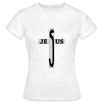 Jesus / Christentum / Katholisch - Frauen T-Shirt - Weiß - Vorne - AI Model Female 172 dark (172cm)