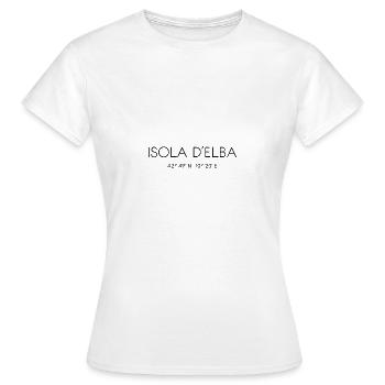 ELBE, Italie, Méditerranée, Toscane - T-shirt Femme - blanc - Devant - AI Model Female 172 dark (172cm)