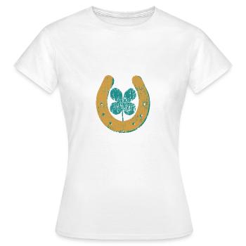 gluecksbringer - Frauen T-Shirt - Weiß - Vorne - AI Model Female 172 dark (172cm)