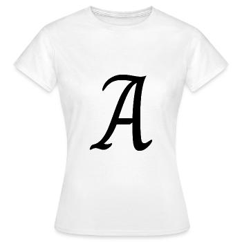 A - T-shirt Femme - blanc - Devant - AI Model Female 172 dark (172cm)