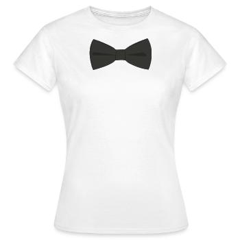 Nœud papillon - T-shirt Femme - blanc - Devant - AI Model Female 172 dark (172cm)