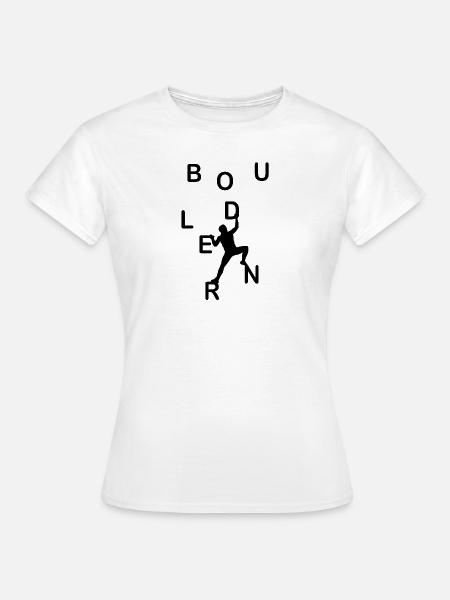 Bouldern - Frauen T-Shirt - Weiß