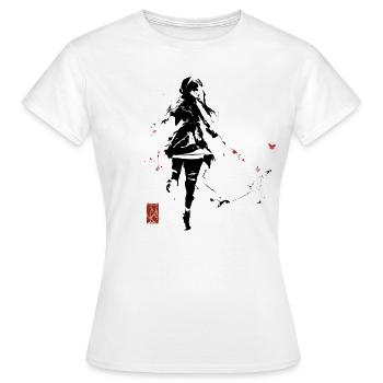 Yuuki Style Street Art - Frauen T-Shirt - Weiß - Vorne - AI Model Female 172 dark (172cm)