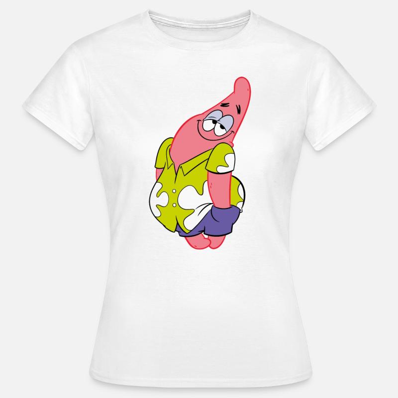 The Patrick Star Show Patrick Character Design - Women's T-Shirt - white