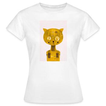 Storm Kitten Retro - Frauen T-Shirt - Weiß - Vorne - AI Model Female 172 dark (172cm)
