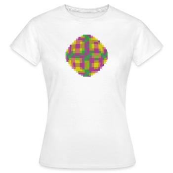 PIXEL - T-shirt Femme - blanc - Devant - AI Model Female 172 dark (172cm)