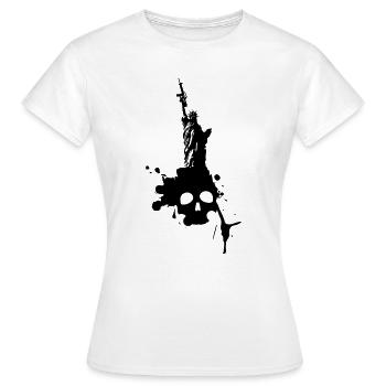 The Empire Strikes to ..! - Women's T-Shirt - white - Front - AI Model Female 172 dark (172cm)
