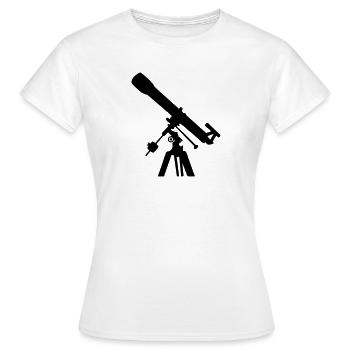Teleskop - Frauen T-Shirt - Weiß - Vorne - AI Model Female 172 dark (172cm)