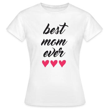 Beste Mutter aller Zeiten - Frauen T-Shirt - Weiß - Vorne - AI Model Female 172 dark (172cm)