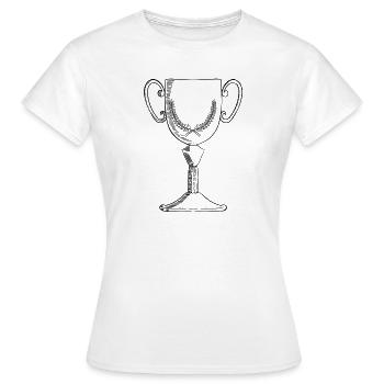 Pokal - Frauen T-Shirt - Weiß - Vorne - AI Model Female 172 dark (172cm)