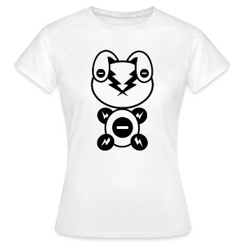 Plush : Minushy - T-shirt Femme - blanc - Devant - AI Model Female 172 dark (172cm)