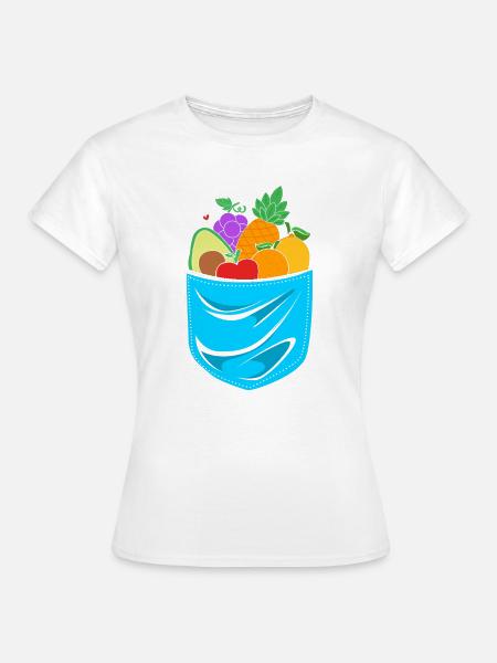 Lebensmittel Ernährung Nahrungsmittel - Frauen T-Shirt - Weiß