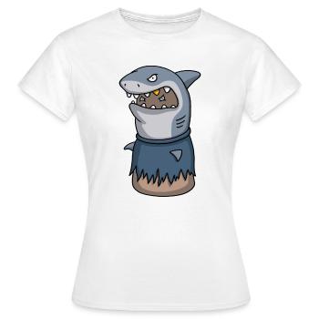 Sharkov – Personnage du pouce de dessin animé - T-shirt Femme - blanc - Devant - AI Model Female 172 dark (172cm)