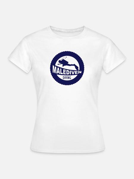 Malediven Tauchen - Frauen T-Shirt - Weiß