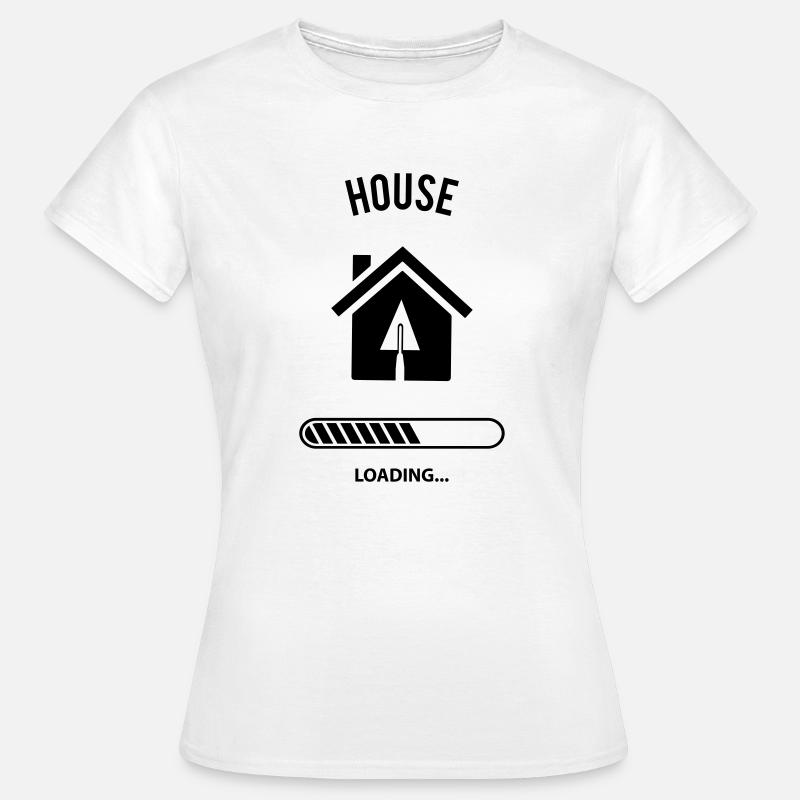 House Loading - T-shirt Femme - blanc