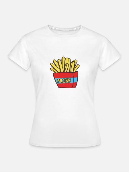 Pommes Frites - Frauen T-Shirt - Weiß