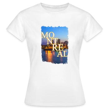 Montreal - Frauen T-Shirt - Weiß - Vorne - AI Model Female 172 dark (172cm)