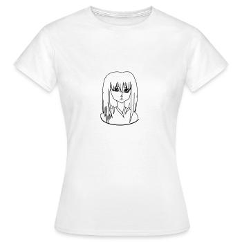 Maedchen mit blauen Augen - Frauen T-Shirt - Weiß - Vorne - AI Model Female 172 dark (172cm)