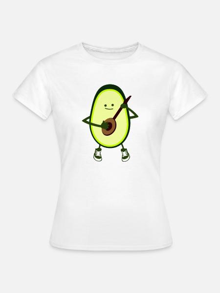 Acocado mit Gitarre - Frauen T-Shirt - Weiß