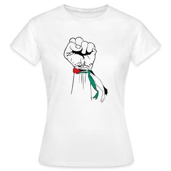 la Palestine libre - T-shirt Femme - blanc - Devant - AI Model Female 172 dark (172cm)