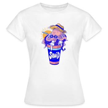 Vacances Squid - T-shirt Femme - blanc - Devant - AI Model Female 172 dark (172cm)