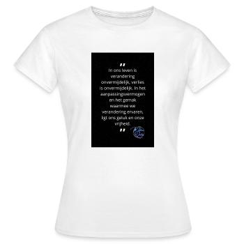 million quotes - T-shirt Femme - blanc - Devant - AI Model Female 172 dark (172cm)