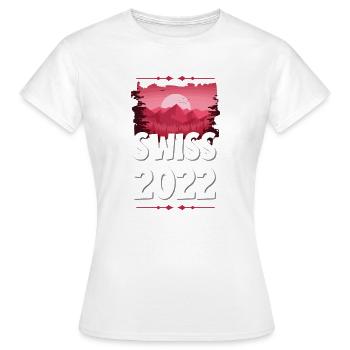 Swiss 2022 - Frauen T-Shirt - Weiß - Vorne - AI Model Female 172 dark (172cm)