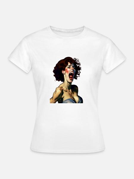 Der Schrei #1 - Frauen T-Shirt - Weiß