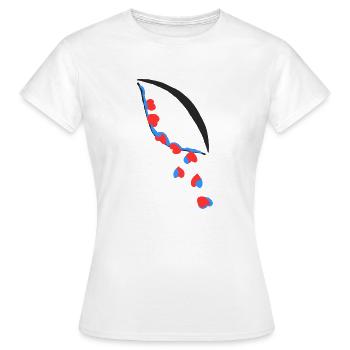 Ojolagrimas Amore - T-shirt Femme - blanc - Devant - AI Model Female 172 dark (172cm)