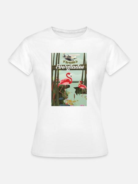 Flordas Everglades-Reiseplakat - Frauen T-Shirt - Weiß