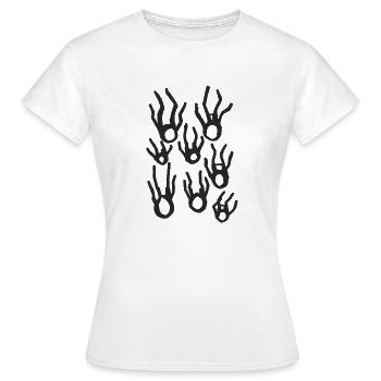 Chute libre v2 00 - T-shirt Femme - blanc - Devant - AI Model Female 172 dark (172cm)