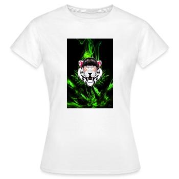 POSTER Tigre - T-shirt Femme - blanc - Devant - AI Model Female 172 dark (172cm)