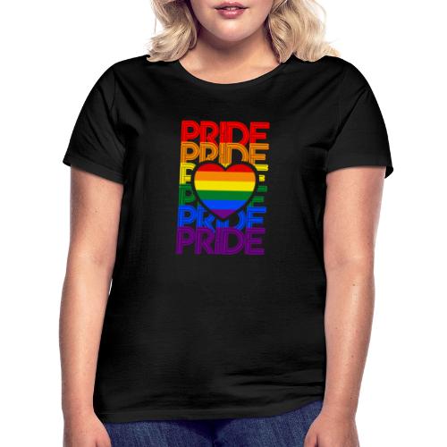 Pride Love Rainbow Heart - Frauen T-Shirt