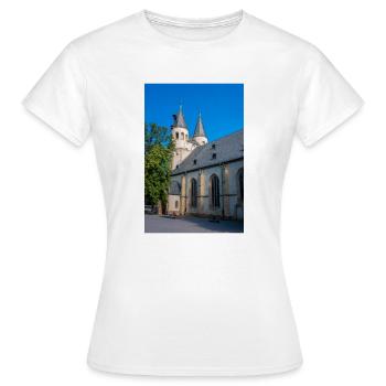 historisches Gebäude Ratsgymnasium - Frauen T-Shirt - Weiß - Vorne - AI Model Female 172 dark (172cm)
