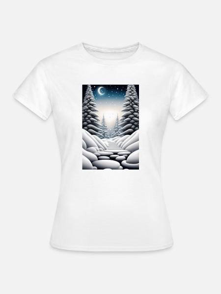 3D-Animation Weihnachten - Frauen T-Shirt - Weiß