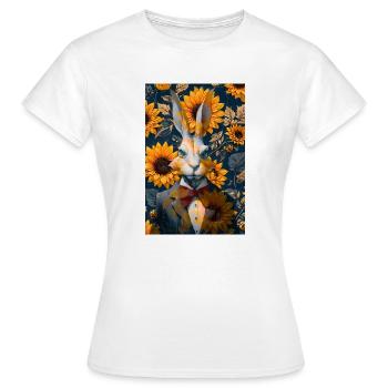 Lapin blanc - T-shirt Femme - blanc - Devant - AI Model Female 172 dark (172cm)
