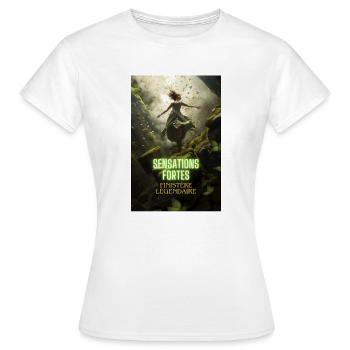 Sensations fortes - T-shirt Femme - blanc - Devant - AI Model Female 172 dark (172cm)
