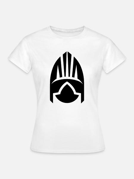 Wikingerhelm Krieger - Frauen T-Shirt - Weiß