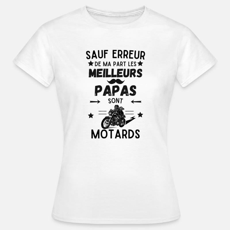 BIKER DAD - Women's T-Shirt - white