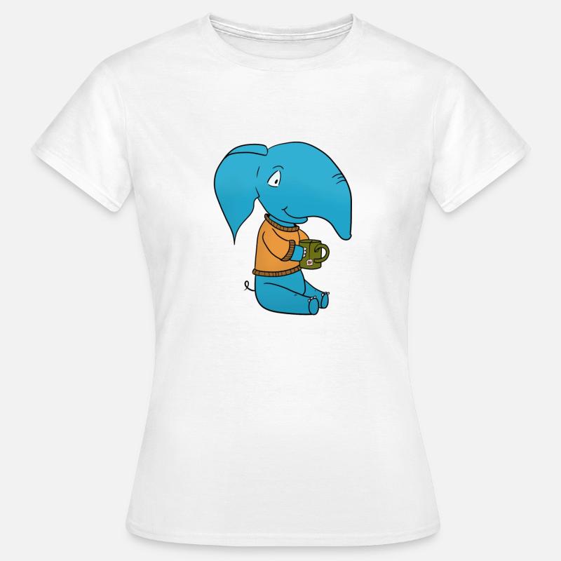Elephant Tea - Women's T-Shirt - white